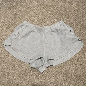 John Galt/Brandy Melville Gray Waffle Print Shorts One Size